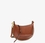 bolso de hombro de piel oskan moon cognac